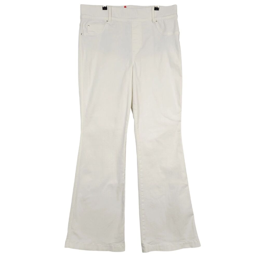 SPANX 20349R White EveryWear Flare High Rise Pull On Denim Jeggings Boho SIZE 1X